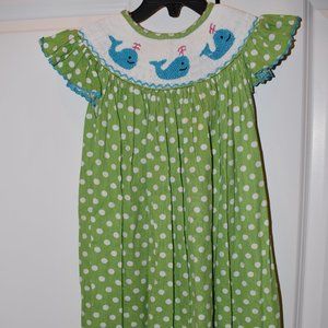 *EUC* bishop angel sleeve dress whales SUMMER!